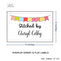 PPLR_HIDDEN_PRODUCT Colorful Banner (2"x3" Cotton - 12 labels/set)