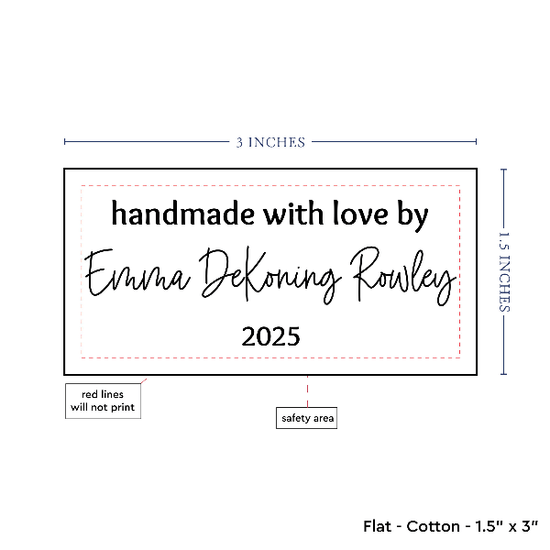 PPLR_HIDDEN_PRODUCT Text Only Medium Large Label (1.5"x3"-Cotton)