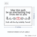 PPLR_HIDDEN_PRODUCT Double Heart Quote (2"x3" Cotton - 12 labels/set)