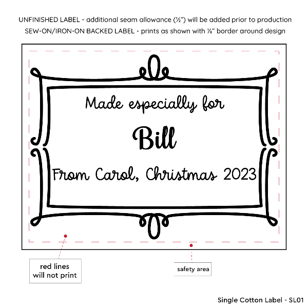 Vintage Frame Single Label – EverEmblem