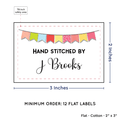 PPLR_HIDDEN_PRODUCT Colorful Banner (2"x3" Cotton - 12 labels/set)