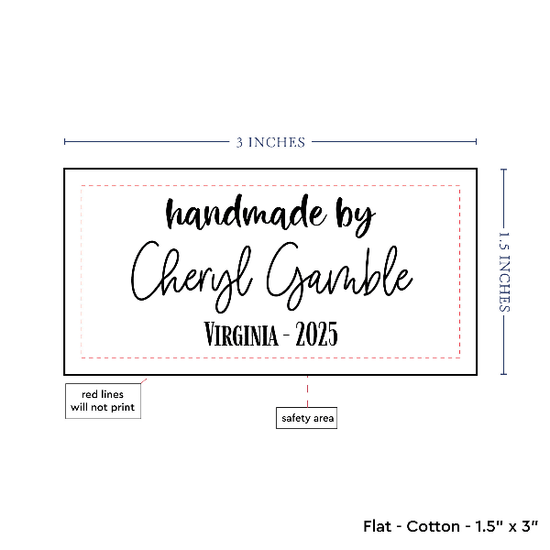 PPLR_HIDDEN_PRODUCT Text Only Medium Large Label (1.5"x3"-Cotton)