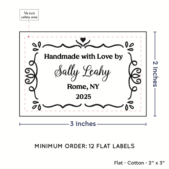 PPLR_HIDDEN_PRODUCT Swirl Accent Border (2"x3" Cotton - 12 labels/set)