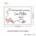 PPLR_HIDDEN_PRODUCT Thread and Flowers (2"x3" Cotton - 12 labels/set)