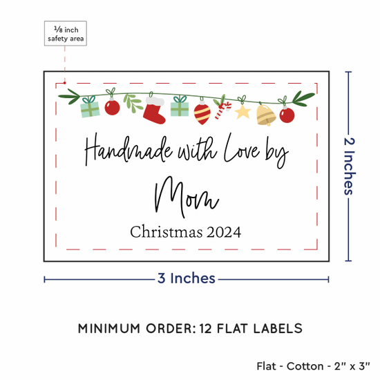 PPLR_HIDDEN_PRODUCT Christmas Garland (2"x3" Cotton - 12 labels/set)