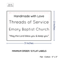 PPLR_HIDDEN_PRODUCT Large Text Only Label (2"x3"-Cotton)