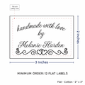 PPLR_HIDDEN_PRODUCT Double Heart Border (2"x3" Cotton - 12 labels/set)