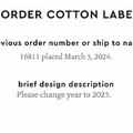 PPLR_HIDDEN_PRODUCT Reorder Previous Label Design - COTTON
