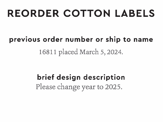 PPLR_HIDDEN_PRODUCT Reorder Previous Label Design - COTTON