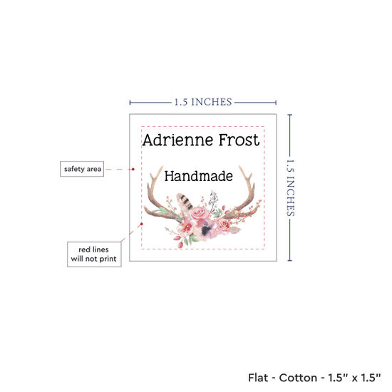 PPLR_HIDDEN_PRODUCT Boho Antlers (1.5"x1.5"-Cotton)