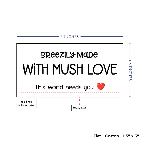 PPLR_HIDDEN_PRODUCT Text Only Medium Large Label (1.5"x3"-Cotton)