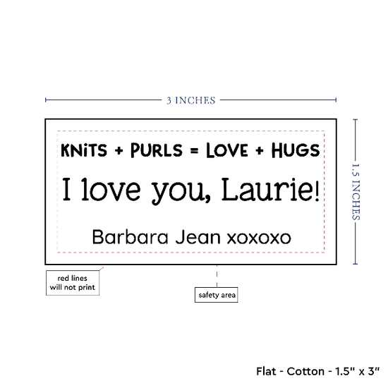 PPLR_HIDDEN_PRODUCT Text Only Medium Large Label (1.5"x3"-Cotton)
