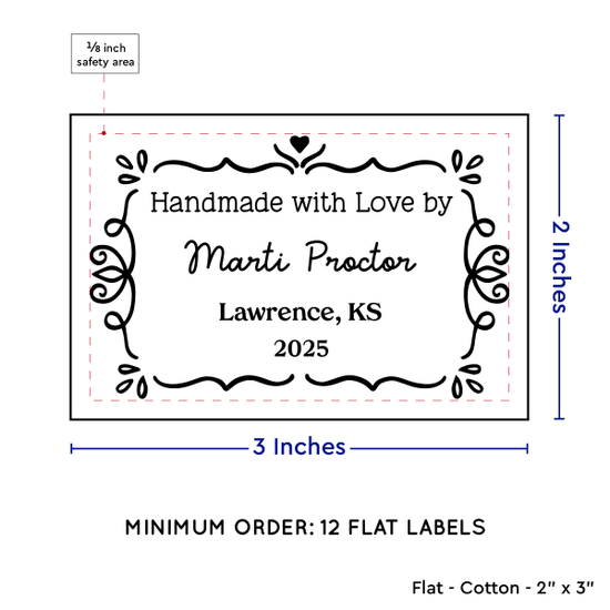 PPLR_HIDDEN_PRODUCT Swirl Accent Border (2"x3" Cotton - 12 labels/set)