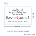 PPLR_HIDDEN_PRODUCT Double Heart Quote (2"x3" Cotton - 12 labels/set)