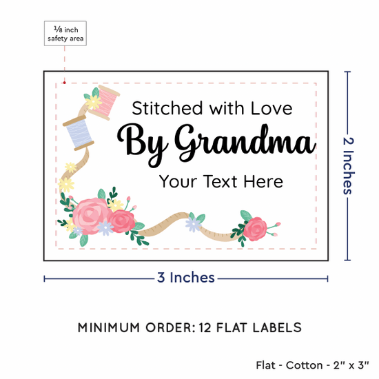 PPLR_HIDDEN_PRODUCT Thread and Flowers (2"x3" Cotton - 12 labels/set)