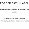 PPLR_HIDDEN_PRODUCT Reorder Previous Label Design - SATIN