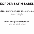 PPLR_HIDDEN_PRODUCT Reorder Previous Label Design - SATIN