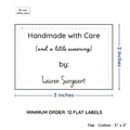 PPLR_HIDDEN_PRODUCT Large Text Only Label (2"x3"-Cotton)