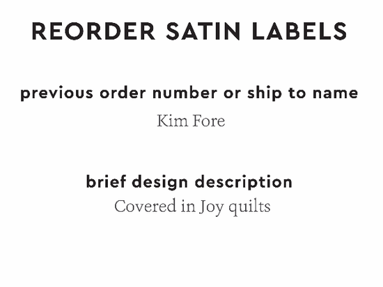 PPLR_HIDDEN_PRODUCT Reorder Previous Label Design - SATIN