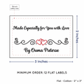 PPLR_HIDDEN_PRODUCT Double Heart Quote (2"x3" Cotton - 12 labels/set)
