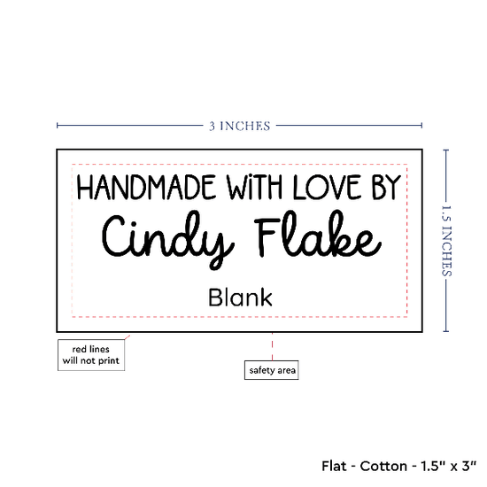PPLR_HIDDEN_PRODUCT Text Only Medium Large Label (1.5"x3"-Cotton)