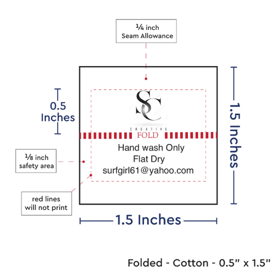 PPLR_HIDDEN_PRODUCT Print Your Logo or Image on FOLDED Cotton Tags