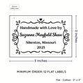 PPLR_HIDDEN_PRODUCT Swirl Accent Border (2"x3" Cotton - 12 labels/set)