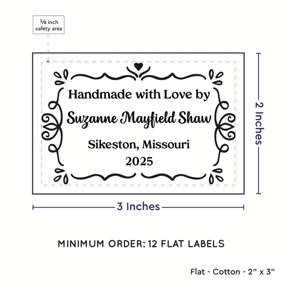 PPLR_HIDDEN_PRODUCT Swirl Accent Border (2"x3" Cotton - 12 labels/set)