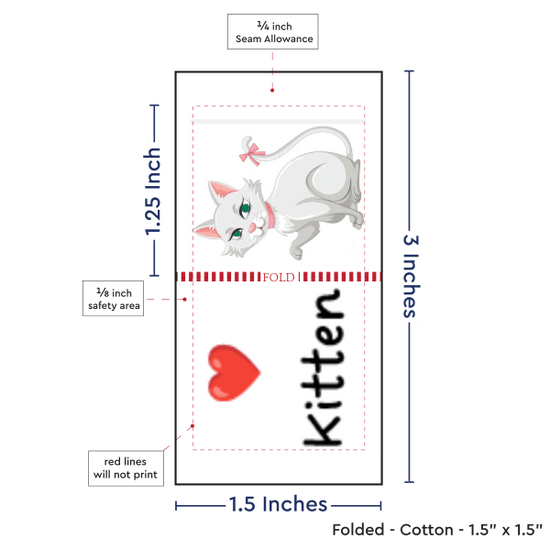 PPLR_HIDDEN_PRODUCT Print Your Logo or Image on FOLDED Cotton Tags