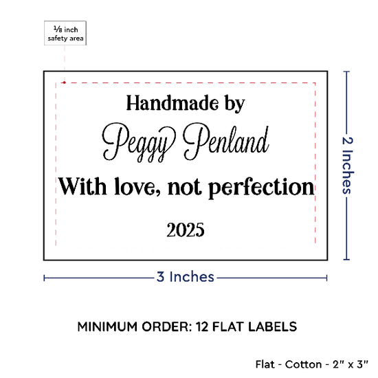 PPLR_HIDDEN_PRODUCT Large Text Only Label (2"x3"-Cotton)