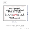 PPLR_HIDDEN_PRODUCT Double Heart Quote (2"x3" Cotton - 12 labels/set)