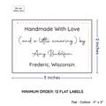 PPLR_HIDDEN_PRODUCT Large Text Only Label (2"x3"-Cotton)