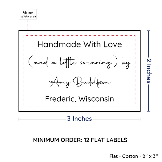 PPLR_HIDDEN_PRODUCT Large Text Only Label (2"x3"-Cotton)