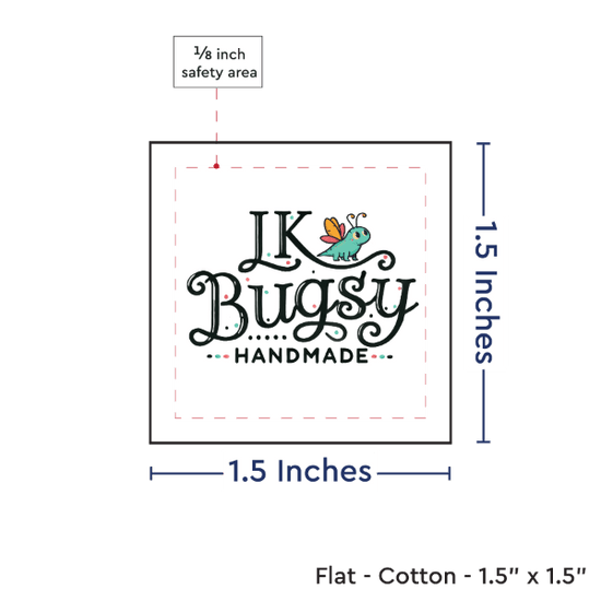 PPLR_HIDDEN_PRODUCT Print your Logo or Image on FLAT Cotton Tags