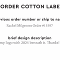 PPLR_HIDDEN_PRODUCT Reorder Previous Label Design - COTTON