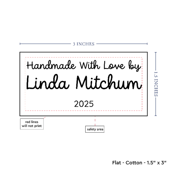PPLR_HIDDEN_PRODUCT Text Only Medium Large Label (1.5"x3"-Cotton)