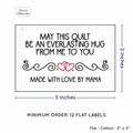 PPLR_HIDDEN_PRODUCT Double Heart Quote (2"x3" Cotton - 12 labels/set)