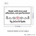 PPLR_HIDDEN_PRODUCT Double Heart Quote (2"x3" Cotton - 12 labels/set)