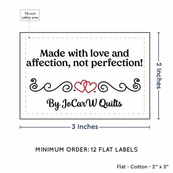PPLR_HIDDEN_PRODUCT Double Heart Quote (2"x3" Cotton - 12 labels/set)