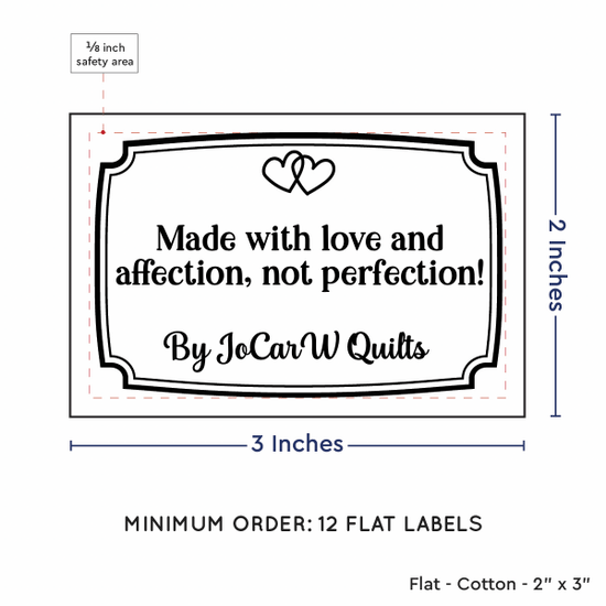 PPLR_HIDDEN_PRODUCT Frame Quote (2"x3" Cotton - 12 labels/set)