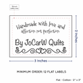 PPLR_HIDDEN_PRODUCT Double Heart Border (2"x3" Cotton - 12 labels/set)