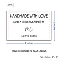 PPLR_HIDDEN_PRODUCT Large Text Only Label (2"x3"-Cotton)
