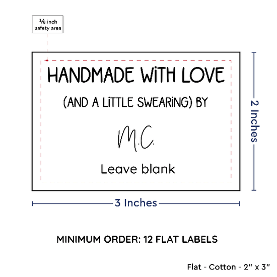 PPLR_HIDDEN_PRODUCT Large Text Only Label (2"x3"-Cotton)