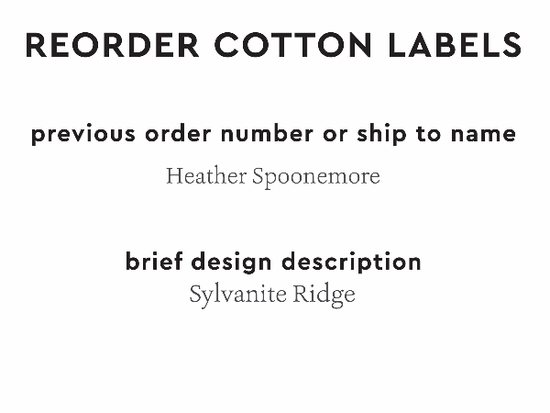 PPLR_HIDDEN_PRODUCT Reorder Previous Label Design - COTTON