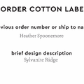 PPLR_HIDDEN_PRODUCT Reorder Previous Label Design - COTTON