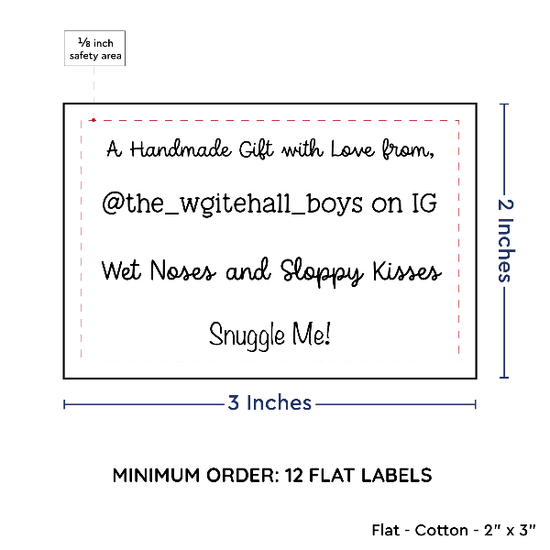 PPLR_HIDDEN_PRODUCT Large Text Only Label (2"x3"-Cotton)