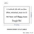 PPLR_HIDDEN_PRODUCT Large Text Only Label (2"x3"-Cotton)