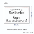 PPLR_HIDDEN_PRODUCT Double Heart Border (2"x3" Cotton - 12 labels/set)