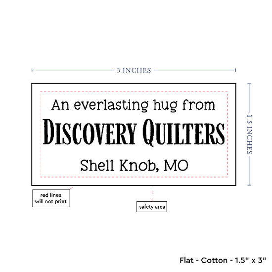 PPLR_HIDDEN_PRODUCT Text Only Medium Large Label (1.5"x3"-Cotton)
