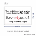 PPLR_HIDDEN_PRODUCT Double Heart Quote (2"x3" Cotton - 12 labels/set)